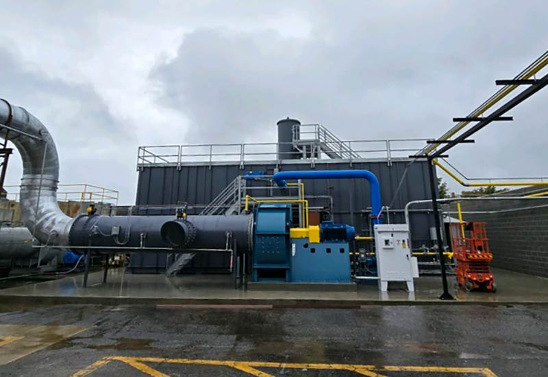 PCC QS45 RTO at industrial adhesive manufacturing facility